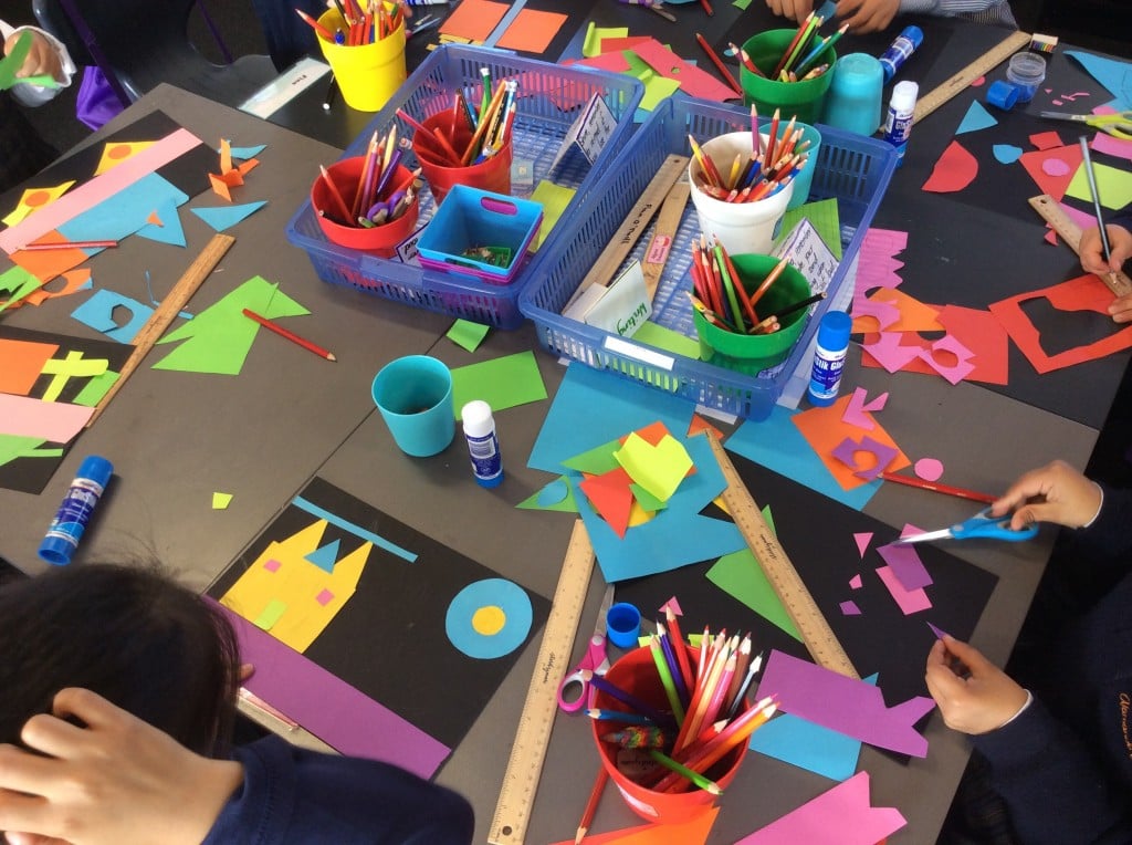 Exploring 2D shapes in art. | Fun with year ones!